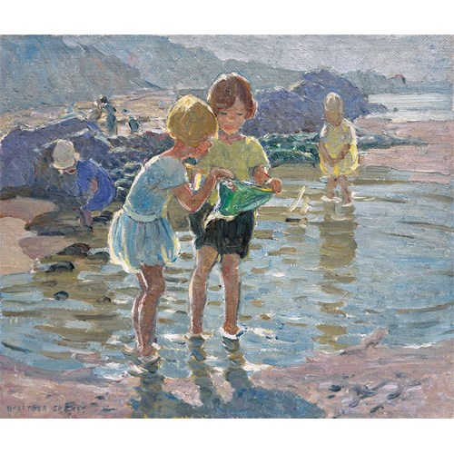 Children Paddling